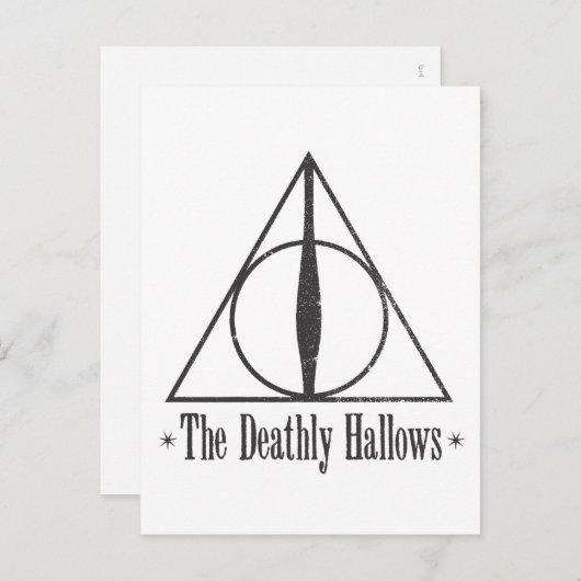 Harry Potter | das toten heiligt Emblem Postkarte (Vorne/Hinten)
