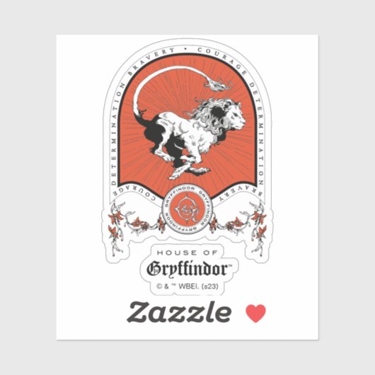 HARRY POTTER™ | Delicate Sketch GRYFFINDOR™ Wappen Aufkleber (Blatt)