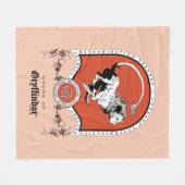 HARRY POTTER™ | Delicate Sketch GRYFFINDOR™ Wappen Fleecedecke (Vorderseite (Horizontal))