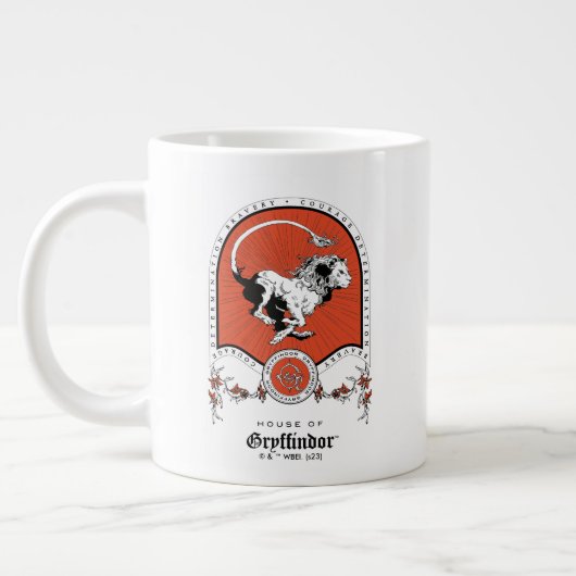 HARRY POTTER™ | Delicate Sketch GRYFFINDOR™ Wappen Jumbo-Tasse (Links)