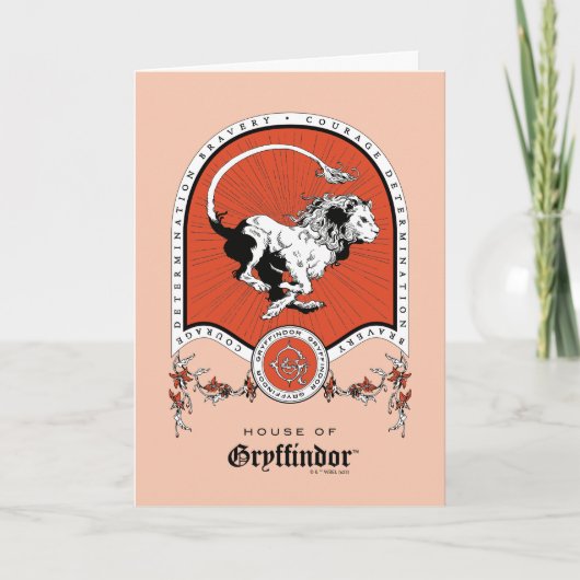 HARRY POTTER™ | Delicate Sketch GRYFFINDOR™ Wappen Karte (Vorderseite)