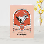 HARRY POTTER™ | Delicate Sketch GRYFFINDOR™ Wappen Karte (Gelbe Blume)