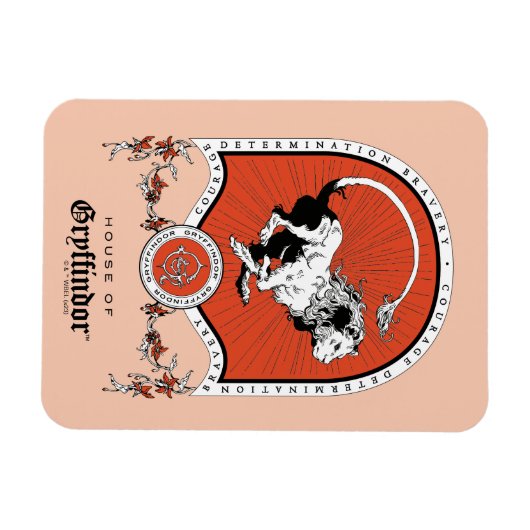 HARRY POTTER™ | Delicate Sketch GRYFFINDOR™ Wappen Magnet (Horizontal)