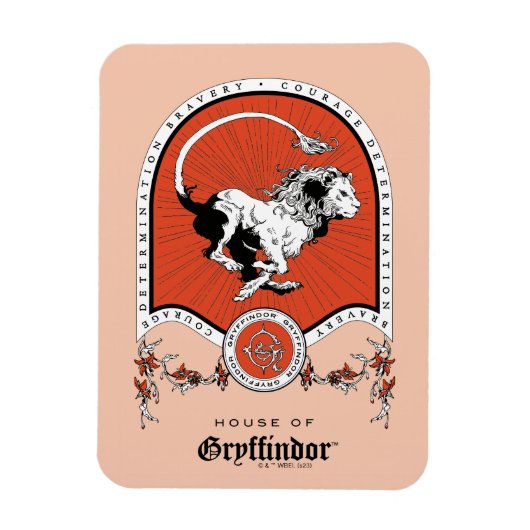 HARRY POTTER™ | Delicate Sketch GRYFFINDOR™ Wappen Magnet (Vertikal)