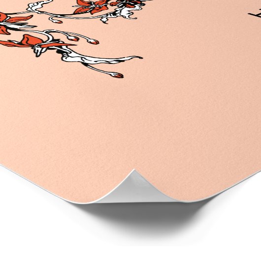 HARRY POTTER™ | Delicate Sketch GRYFFINDOR™ Wappen Poster (Ecke)