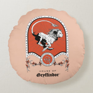 HARRY POTTER™   Delicate Sketch GRYFFINDOR™ Wappen Rundes Kissen