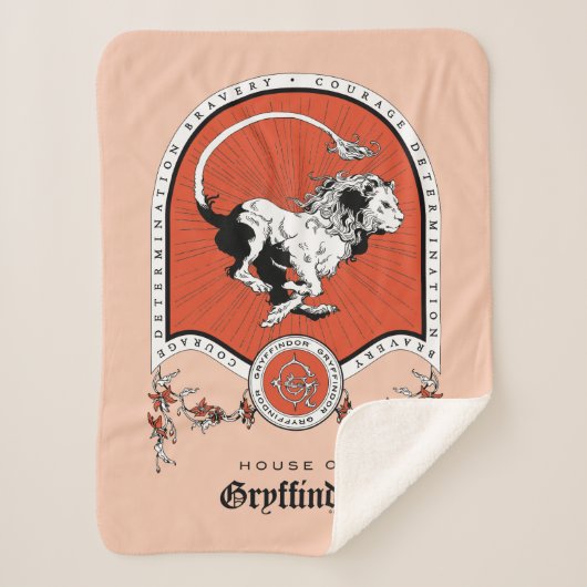 HARRY POTTER™ | Delicate Sketch GRYFFINDOR™ Wappen Sherpadecke (Vorderseite)