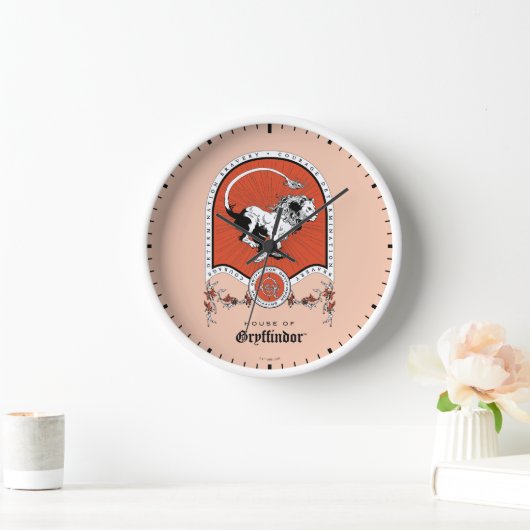 HARRY POTTER™ | Delicate Sketch GRYFFINDOR™ Wappen Uhr (Zuhause)
