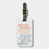 HARRY POTTER™ | Delicate Sketch HOGWARTS™ Houses Gepäckanhänger (Vorderseite vertikal)