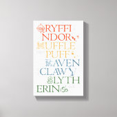 HARRY POTTER™ | Delicate Sketch HOGWARTS™ Houses Leinwanddruck (Vorderseite)