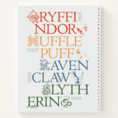 HARRY POTTER™ | Delicate Sketch HOGWARTS™ Houses Notizblock (Rückseite)