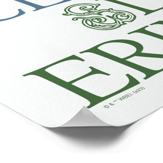 HARRY POTTER™ | Delicate Sketch HOGWARTS™ Houses Poster (Ecke)