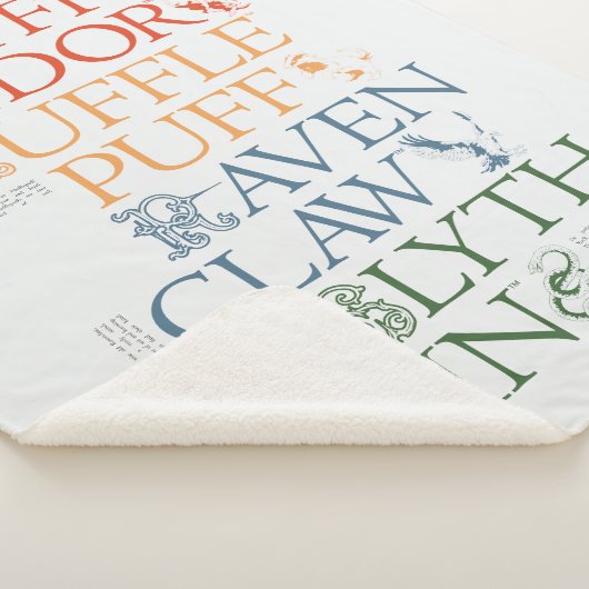 HARRY POTTER™ | Delicate Sketch HOGWARTS™ Houses Sherpadecke (3/4)