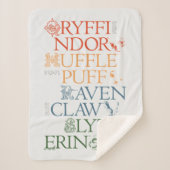 HARRY POTTER™ | Delicate Sketch HOGWARTS™ Houses Sherpadecke (Vorderseite)