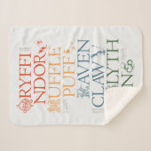 HARRY POTTER™ | Delicate Sketch HOGWARTS™ Houses Sherpadecke (Vorderseite (Horizontal))