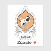 HARRY POTTER™ | Delicate Sketch HUFFLEPUFF™ Wappen Aufkleber (Blatt)