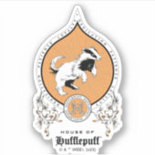 HARRY POTTER™ | Delicate Sketch HUFFLEPUFF™ Wappen Aufkleber (Vorderseite)