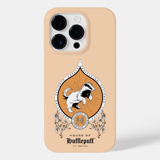 HARRY POTTER™ | Delicate Sketch HUFFLEPUFF™ Wappen Case-Mate iPhone Hülle (Rückseite)