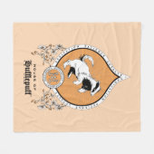 HARRY POTTER™ | Delicate Sketch HUFFLEPUFF™ Wappen Fleecedecke (Vorderseite (Horizontal))