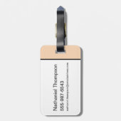 HARRY POTTER™ | Delicate Sketch HUFFLEPUFF™ Wappen Gepäckanhänger (Rückseite vertikal)