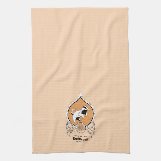HARRY POTTER™ | Delicate Sketch HUFFLEPUFF™ Wappen Geschirrtuch (Vertikal)