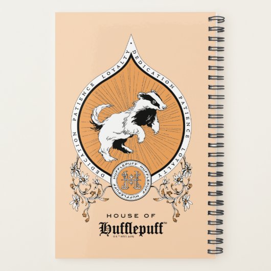 HARRY POTTER™ | Delicate Sketch HUFFLEPUFF™ Wappen Planer (Rückseite)
