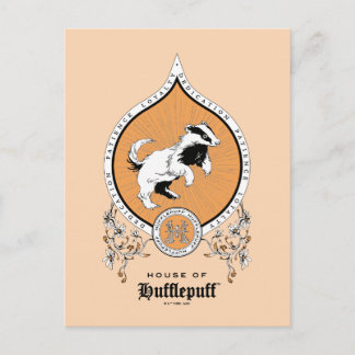 HARRY POTTER™ | Delicate Sketch HUFFLEPUFF™ Wappen Postkarte