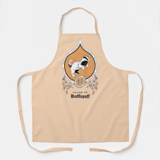 HARRY POTTER™ | Delicate Sketch HUFFLEPUFF™ Wappen Schürze (Vorderseite)