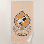 HARRY POTTER™ | Delicate Sketch HUFFLEPUFF™ Wappen Strandtuch (Vorderseite)