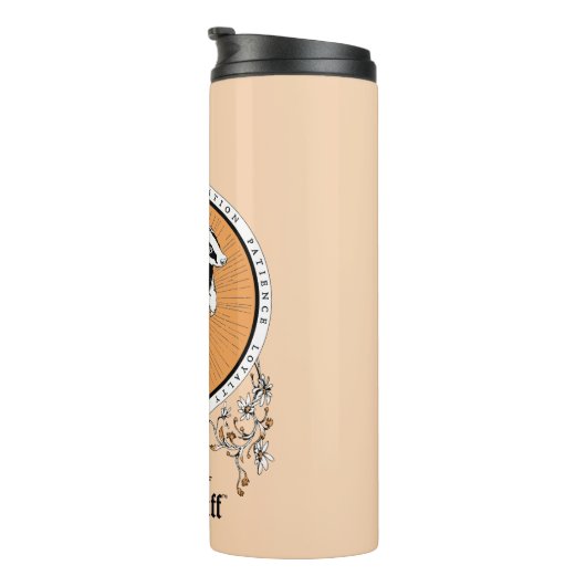 HARRY POTTER™ | Delicate Sketch HUFFLEPUFF™ Wappen Thermosbecher (Nach rechts gedreht)