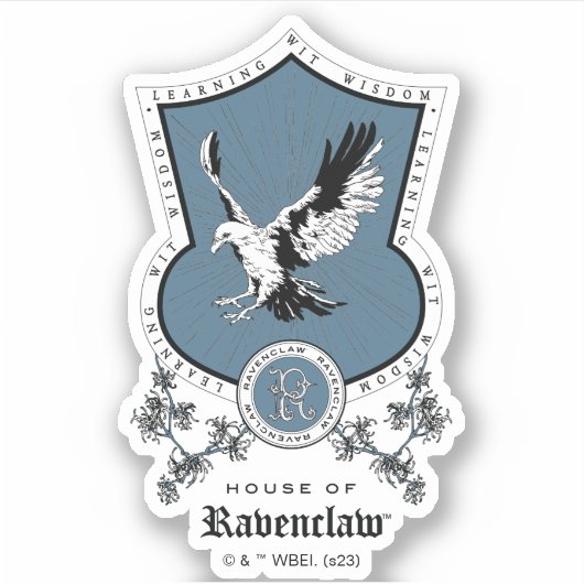 HARRY POTTER™ | Delicate Sketch RAVENCLAW™ Wappen Aufkleber (Vorderseite)