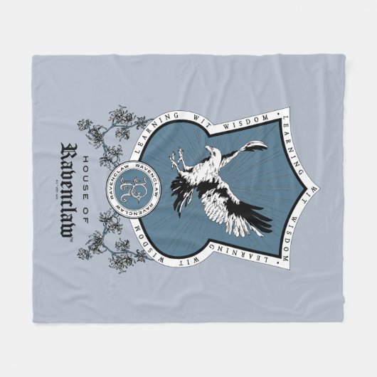 HARRY POTTER™ | Delicate Sketch RAVENCLAW™ Wappen Fleecedecke (Vorderseite (Horizontal))