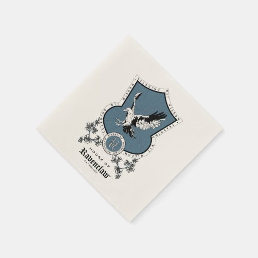 HARRY POTTER™ | Delicate Sketch RAVENCLAW™ Wappen Serviette (Ecke)