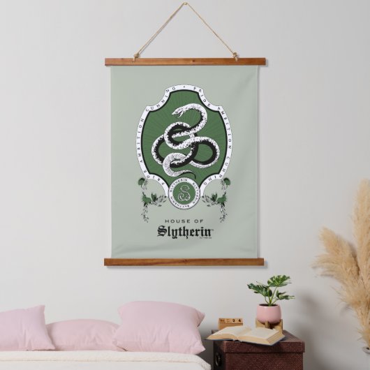HARRY POTTER™ | Delicate Sketch SLYTHERIN™ Crest Wandteppich Mit Holzrahmen (Schlafzimmer)