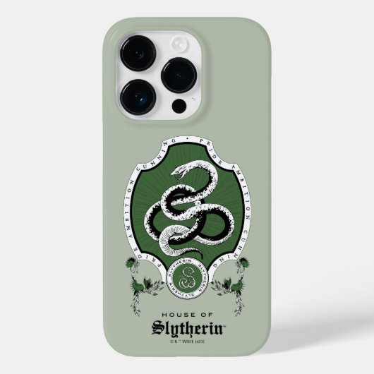 HARRY POTTER™ | Delikates Sketch SLYTHERIN™ Wappen Case-Mate iPhone Hülle (Rückseite)