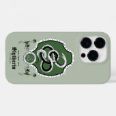 HARRY POTTER™ | Delikates Sketch SLYTHERIN™ Wappen Case-Mate iPhone Hülle (Rückseite (Horizontal))