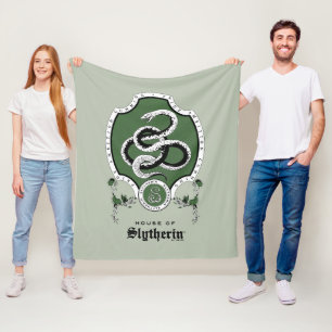 HARRY POTTER™ Delikates Sketch SLYTHERIN™ Wappen Fleecedecke