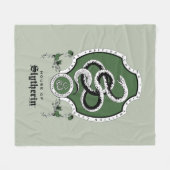 HARRY POTTER™ | Delikates Sketch SLYTHERIN™ Wappen Fleecedecke (Vorderseite (Horizontal))