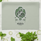 HARRY POTTER™ | Delikates Sketch SLYTHERIN™ Wappen Geschirrtuch (Gefaltet)