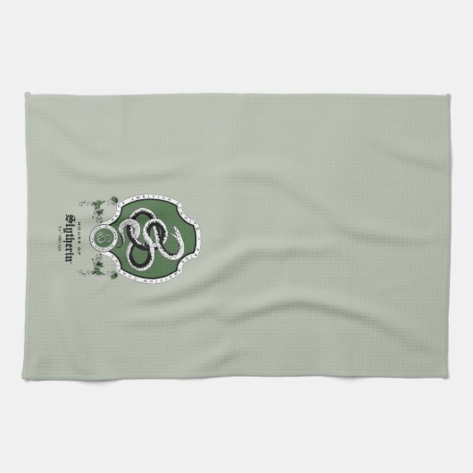 HARRY POTTER™ | Delikates Sketch SLYTHERIN™ Wappen Geschirrtuch (Horizontal)