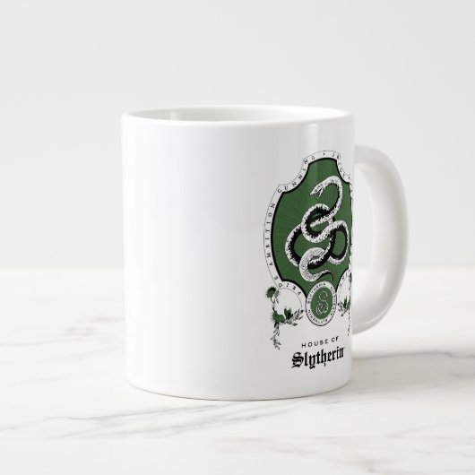 HARRY POTTER™ | Delikates Sketch SLYTHERIN™ Wappen Jumbo-Tasse (Vorderseite Rechts)