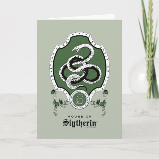 HARRY POTTER™ | Delikates Sketch SLYTHERIN™ Wappen Karte (Vorderseite)