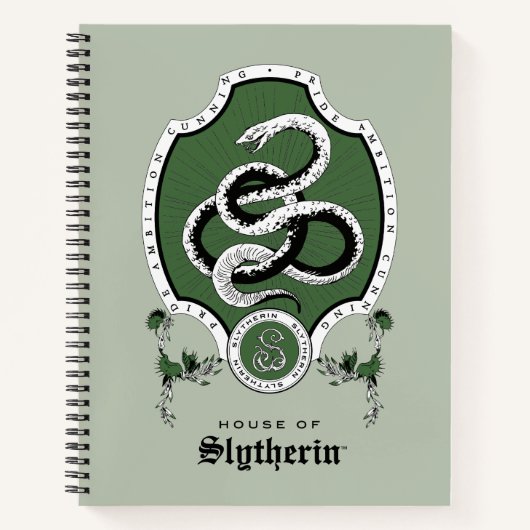 HARRY POTTER™ | Delikates Sketch SLYTHERIN™ Wappen Notizblock (Vorderseite)