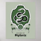 HARRY POTTER™ | Delikates Sketch SLYTHERIN™ Wappen Poster (Vorne)
