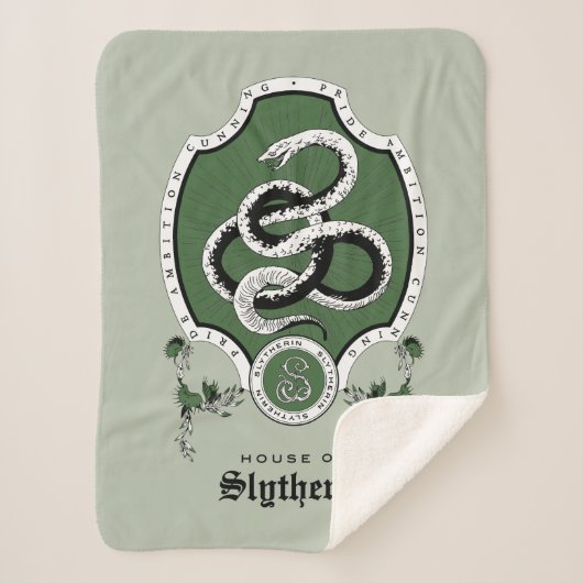 HARRY POTTER™ | Delikates Sketch SLYTHERIN™ Wappen Sherpadecke (Vorderseite)