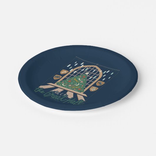 Harry Potter | Die große Halle überprüfen Pappteller (Schrägansicht)