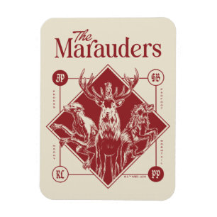 HARRY POTTER™ Die Marauder Animagus-Grafik Magnet