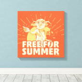 HARRY POTTER™ | Dobby Free für den Sommer Leinwanddruck (Insitu (Holzboden))