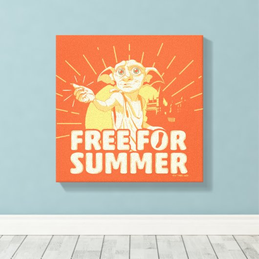 HARRY POTTER™ | Dobby Free für den Sommer Leinwanddruck (Insitu (Holzboden))