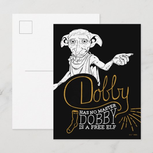 Harry Potter | Dobby Has No Master Postkarte (Vorne/Hinten)